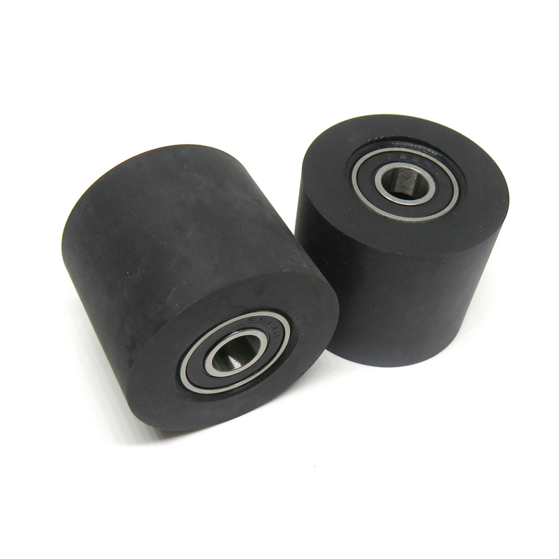 PUT69835-30 Polyurethane Rubber Roller 698-2RS Shore 85A 8x35x30mm conveyor head pulley